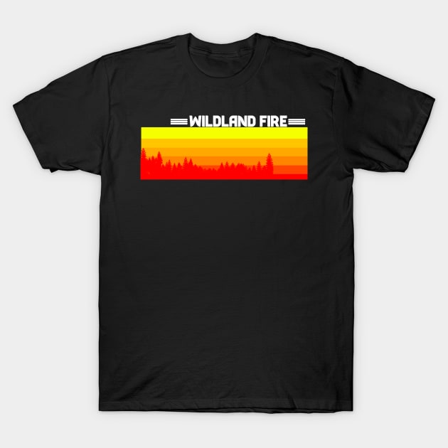 Wildland Fire Landscape T-Shirt by CloudyStars